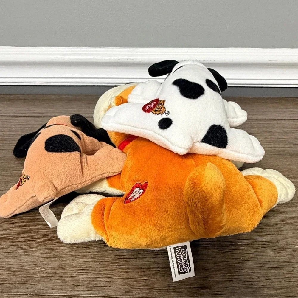 Vintage 1986 Hasbro Tonka Pound Puppies Plush Stuffed Animal Toy Lot of 3 Dog